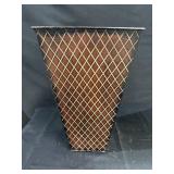 Metal decorative floor vase