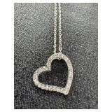 Open Heart Necklace - no markings