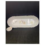 Porcelain Oval Serving Dish & Trinket Dish