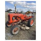 AC B Tractor w/ Woods 59 Belly Mower