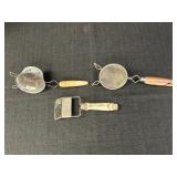 Tin Floral Strainer, Strainer, & Covellï¿½s Cheese