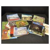Large variety of postcards, unused