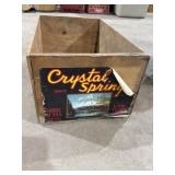 Crystal Springs Pears Wooden Advertising Crate