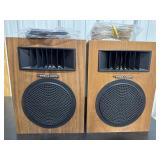 Pr. of Realistic Wood Speakers w/