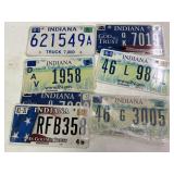 (1) Embossed License Plate & (6) Modern license