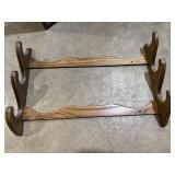 Three Rifle Wall Gun Mount Rack