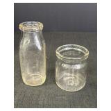 2- 1/2 Pint Dairy Jars