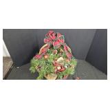 Woven Basket w/ Christmas Decor