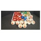 Misc Christmas Ornaments, Red, Blue