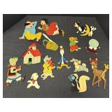 Childrenï¿½s nursery rhyme wood cut out wall decor,