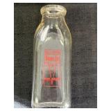 Tolleston Dairy Inc Pint Milk Bottle Gary, IN