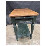 Farmhouse Style Wood Side table w/