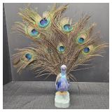 Peacock Figurine w/ Battery Pack
