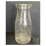Morphis Dairy 1/2 Pint Milk Bottle Gary, IN