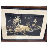 Asian Bamboo Straw Artwork