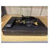 Sony DVD/VHS Player w/ remote &