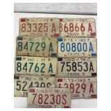 ï¿½73-ï¿½79 Indiana License Plates
