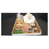 Christmas Snowman Plate, figurine