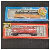 (2) Life-Like Trains: Fire Car & Union Pacific