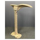 Warranted 18 Cast Iron Cobbler Shoe & Stand