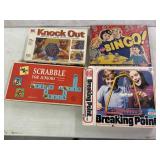 Vtg. Board Games - Bingo, Knock Out, Breaking