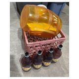 Shenandoahï¿½s Milk Crate & plastic Mr. Beer Bottles