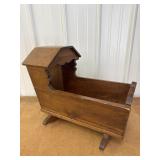 Oak Rocking Doll Cradle