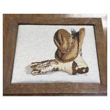 Needle Point Framed Artwork