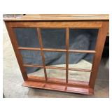 Maple Wood Wall Hanging Mirror w/