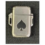 Ace Of Spades Push Button Lighter