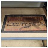 Framed VTG Advertisement Sign for Lipton Tea