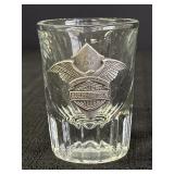 Harley Davidson Motor Cycle Shot Glass