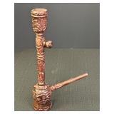 10" Wooden Carved Hookah