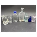 Small Glass  Jars/ medicine bottles