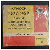 Kynoch .577/.450 Martini-Henry Rifle Ammo