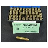 Case of 50 S & B 30 Carbine 110gr FMJ ammo