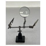 Adjustable Helping Hands Tool w/ Magnifying Glass