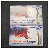 (2) American Eagle 223 REM 55GR Rifle Cartridges