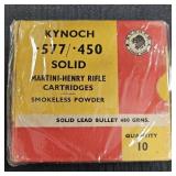 Kynoch .577/.450 Martini-Henry Rifle Ammo
