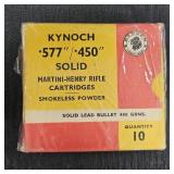 Kynoch .577/.450 Martini-Henry Rifle Ammo