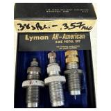 Possibly 3-Die Pistol Set, RCBS & Lyman brands