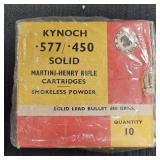 Kynoch .577/.450 Martini-Henry Rifle Ammo