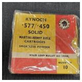 Kynoch .577/.450 Martini-Henry Rifle Ammo