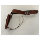 Leather George Lawrence RH Gun Holster Belt w/