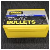 Speer 30 CAL 168GR Boat Tail Bullets