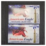 (2) American Eagle 223 REM 55GR Rifle Cartridges