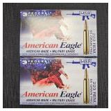 (2) American Eagle 223 REM 55GR Rifle Cartridges