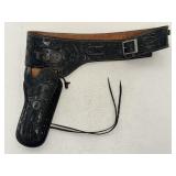 Leather George Lawrence RH Gun Holster Belt w/