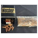 .30 cal 155gr bullets, 11 from Nosler Box &