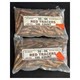 2 sealed packages 30-06 143gr red tracers